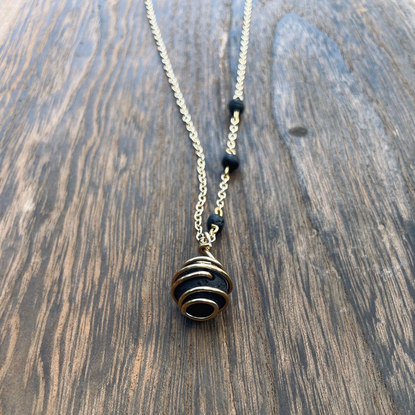 Aromatherapy Essential Oil Jewelry with Natural Lava Beads-Diffuser Necklace & Bracelet for Everyday Wellness