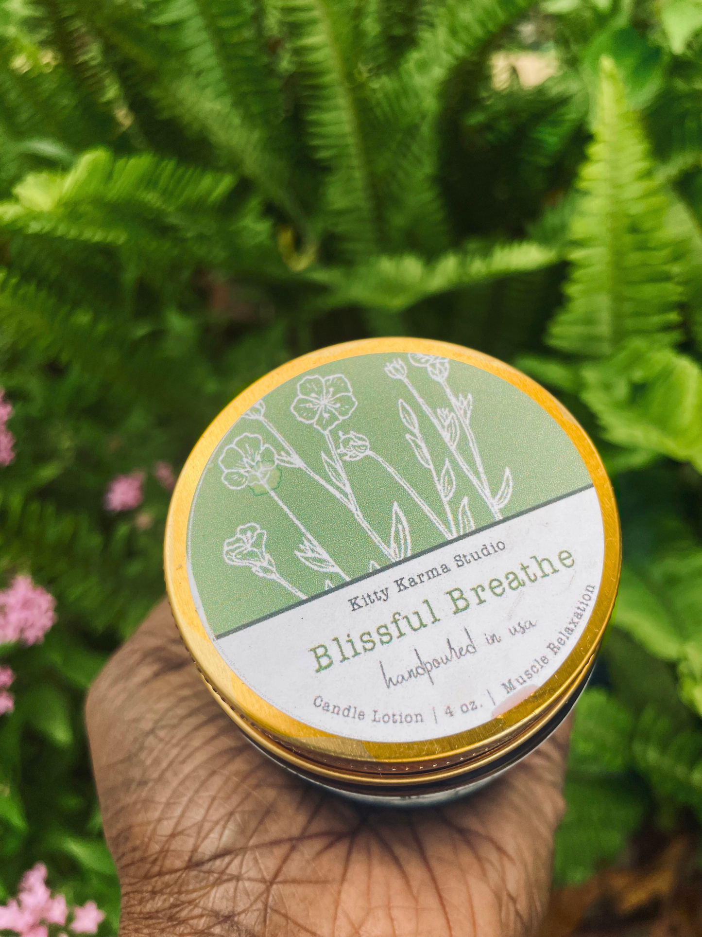 Blissful Breath | Therapeutic Massage oil Candles for Anxiety | Natural Skincare