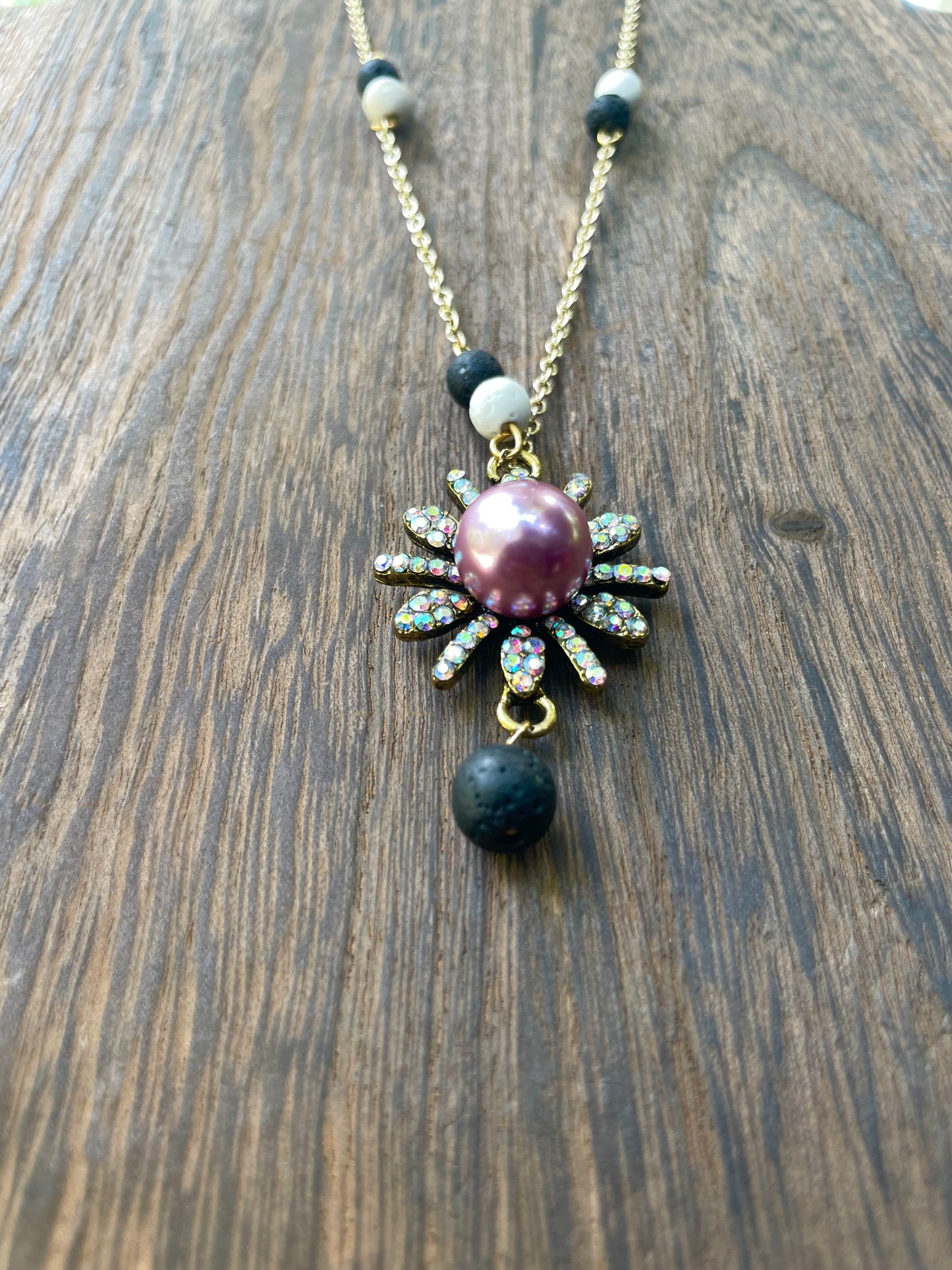 Aromatherapy Essential Oil Jewelry with Natural Lava Beads-Diffuser Necklace & Bracelet for Everyday Wellness
