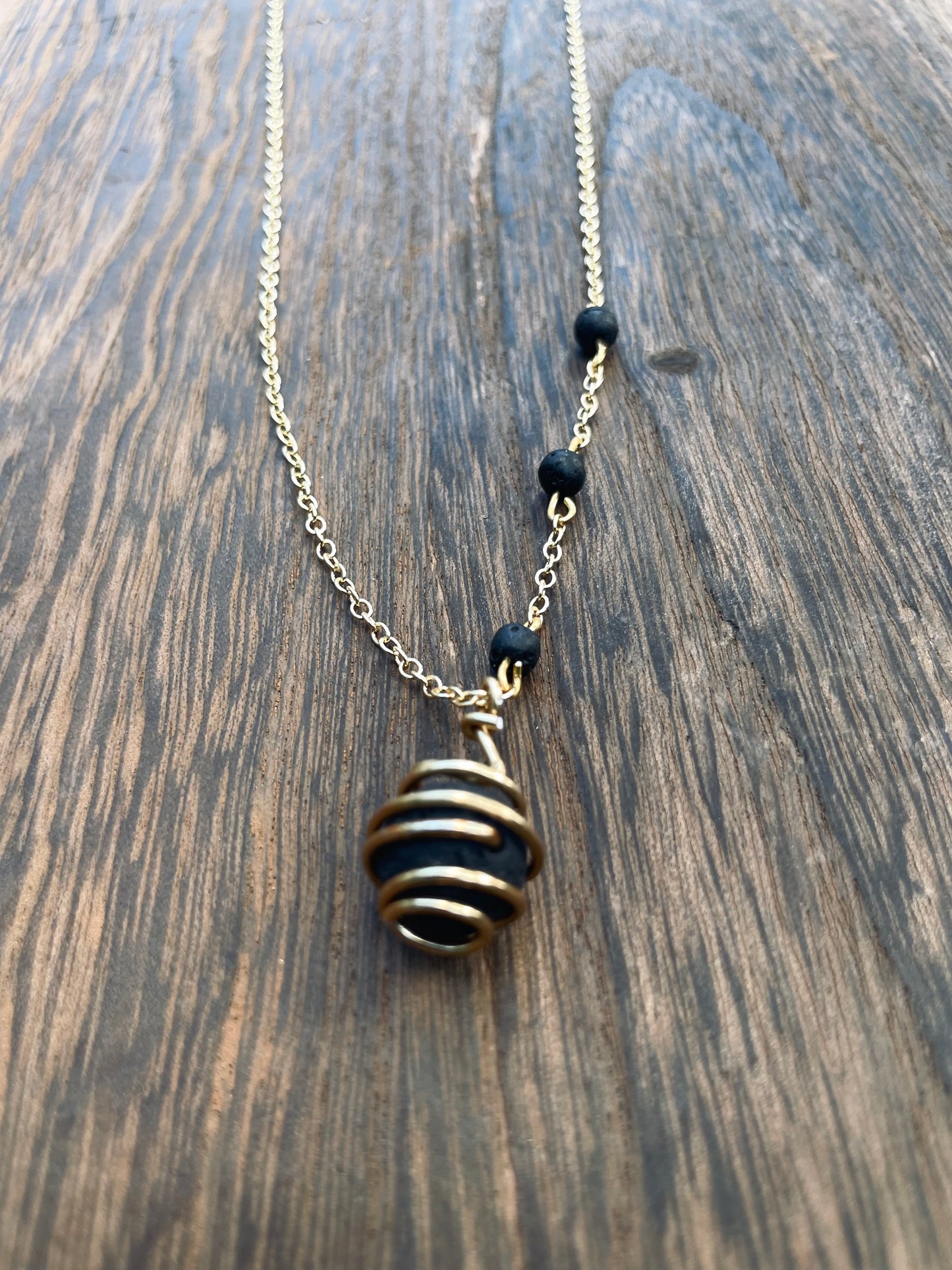 Aromatherapy Essential Oil Jewelry with Natural Lava Beads-Diffuser Necklace & Bracelet for Everyday Wellness