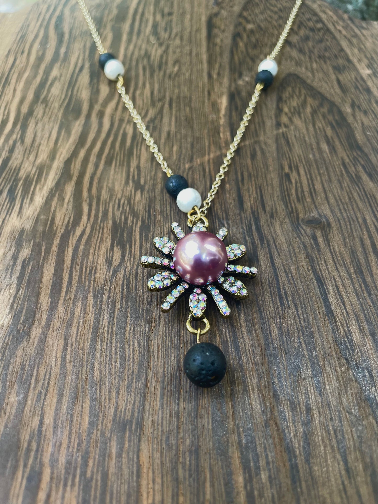Aromatherapy Essential Oil Jewelry with Natural Lava Beads-Diffuser Necklace & Bracelet for Everyday Wellness