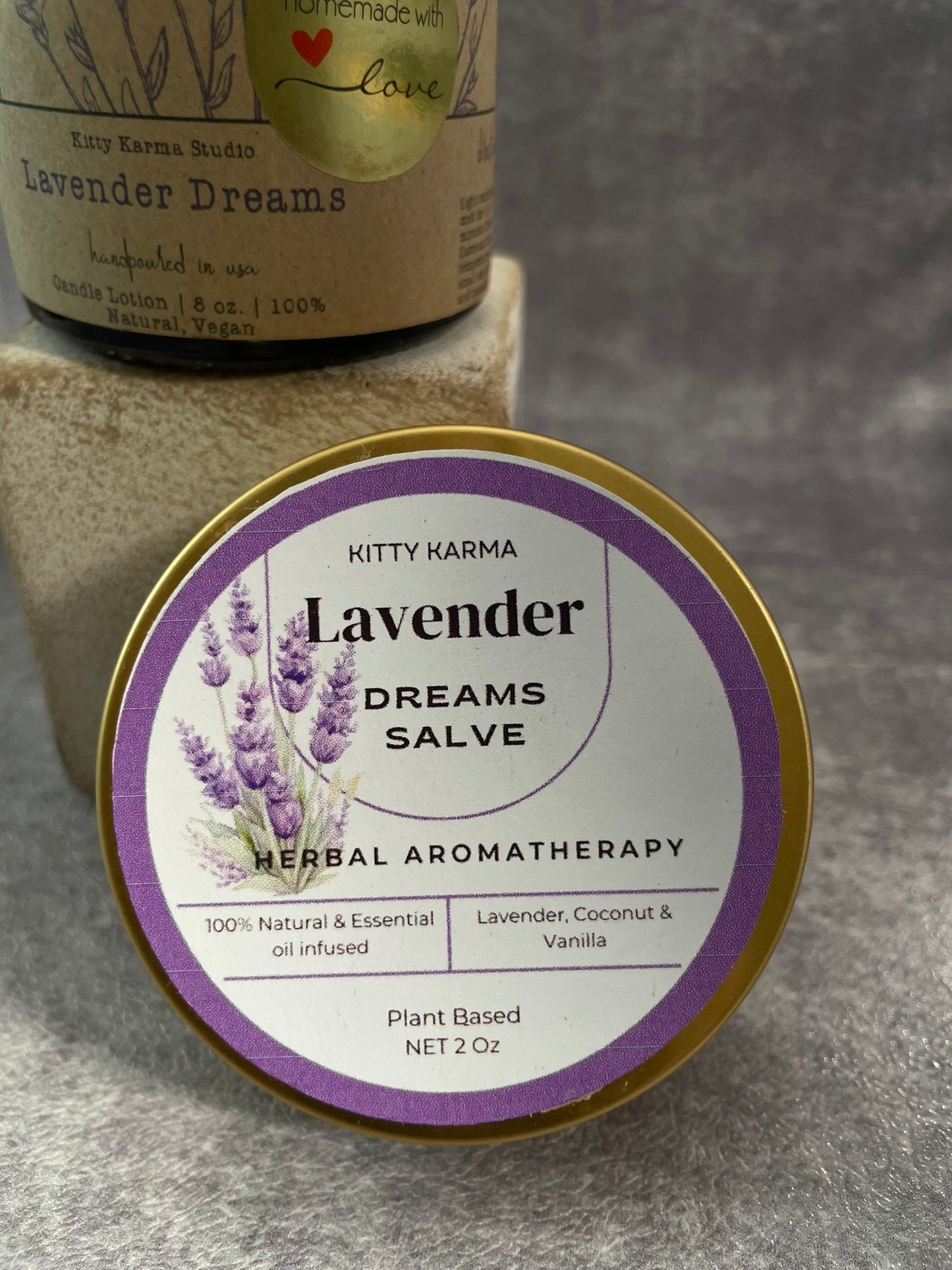 Handmade Lavender Herbal Salve for a Better Sleep and Better Skin
