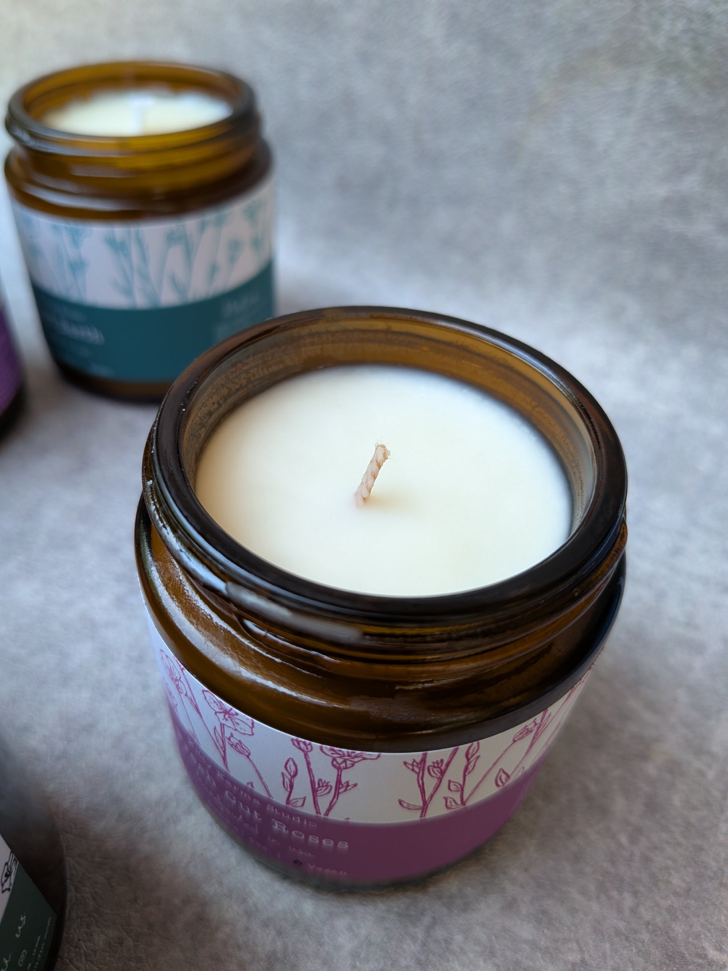 Fresh Cut Roses Therapeutic Massage oil Candles for Anxiety | Natural Skincare