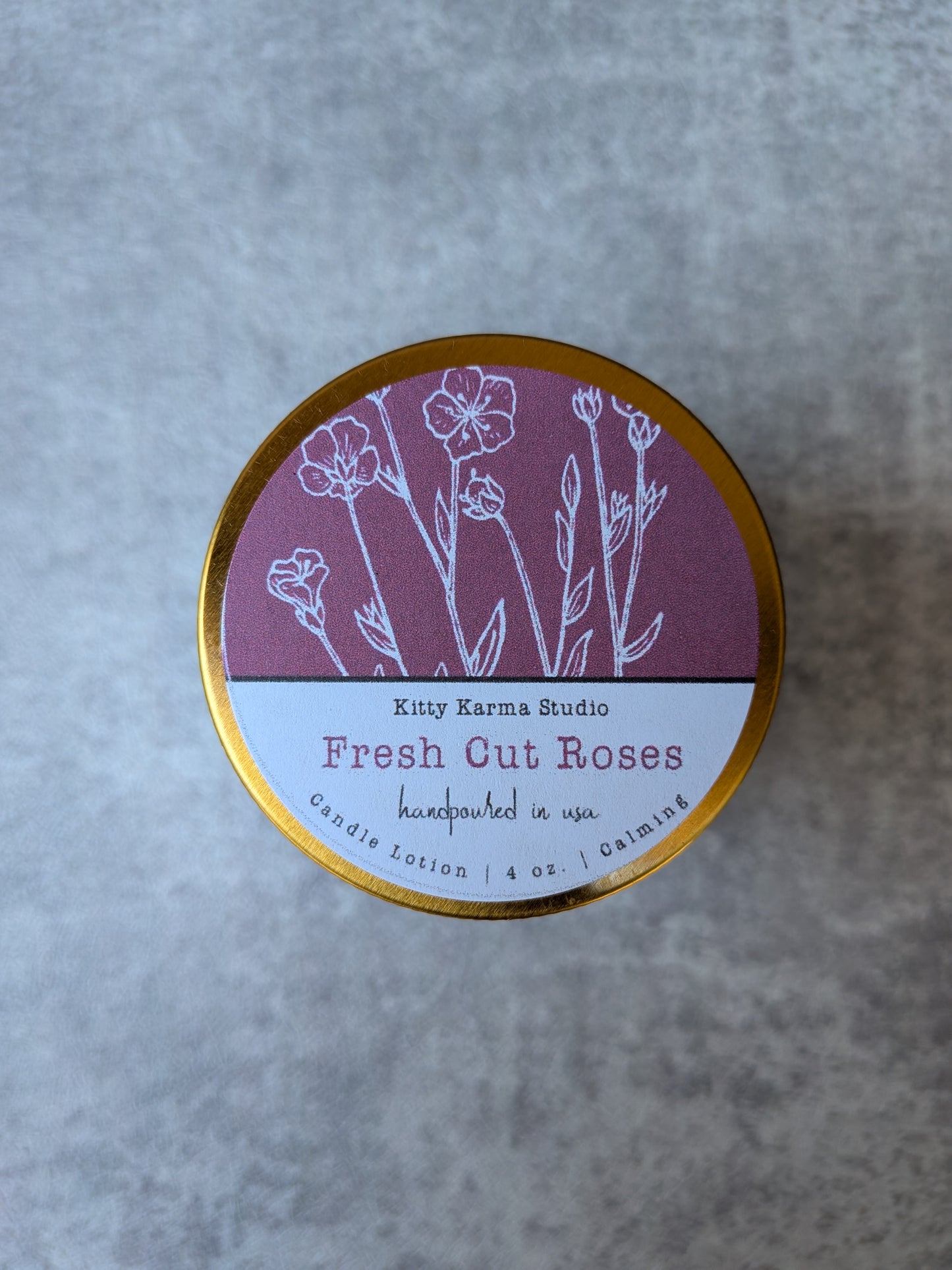 Fresh Cut Roses Therapeutic Massage oil Candles for Anxiety | Natural Skincare