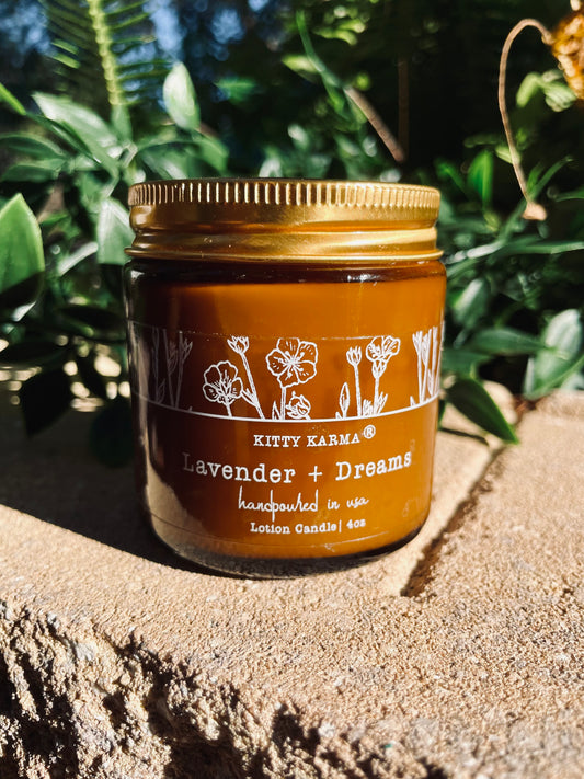 Aromatherapy Lavender Massage Lotion Candle