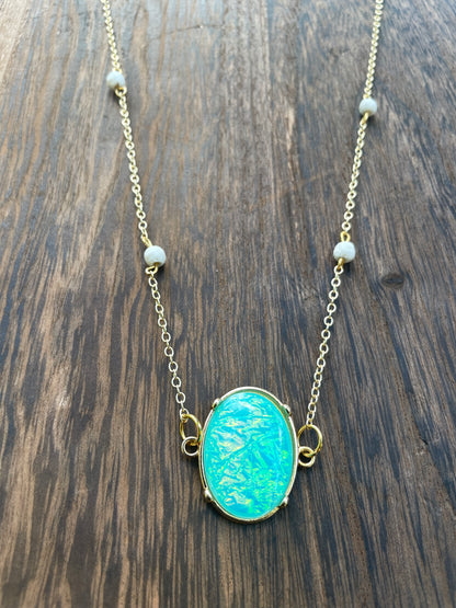 Aromatherapy Essential Oil Jewelry with Natural Lava Beads-Diffuser Necklace & Bracelet for Everyday Wellness