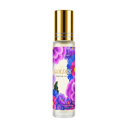Golden Perfume Oil Roller |Cherry Blossoms | Kitty Karma Studio