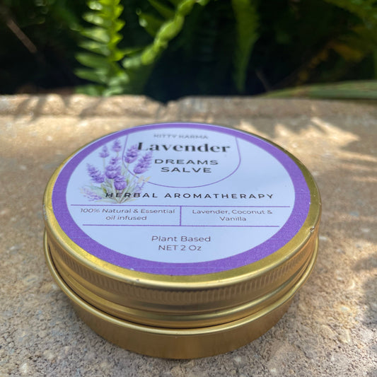 Handmade Lavender Herbal Salve for a Better Sleep and Better Skin