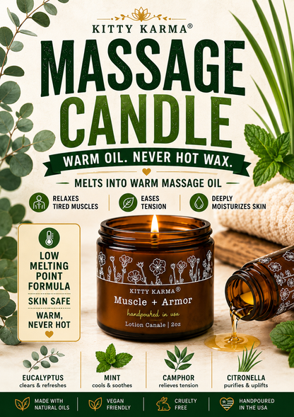 Star Dust Massage Lotion Candles for Anxiety | Sleep