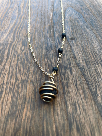 Aromatherapy Essential Oil Jewelry with Natural Lava Beads-Diffuser Necklace & Bracelet for Everyday Wellness