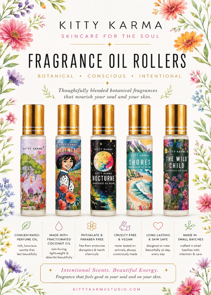 Nocturne Perfume Oil Roller | Amber & Musk | Kitty Karma Studio