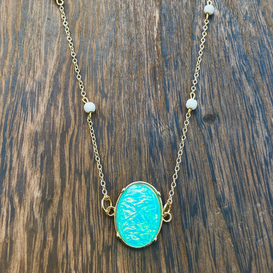 Aromatherapy Essential Oil Jewelry with Natural Lava Beads-Diffuser Necklace & Bracelet for Everyday Wellness