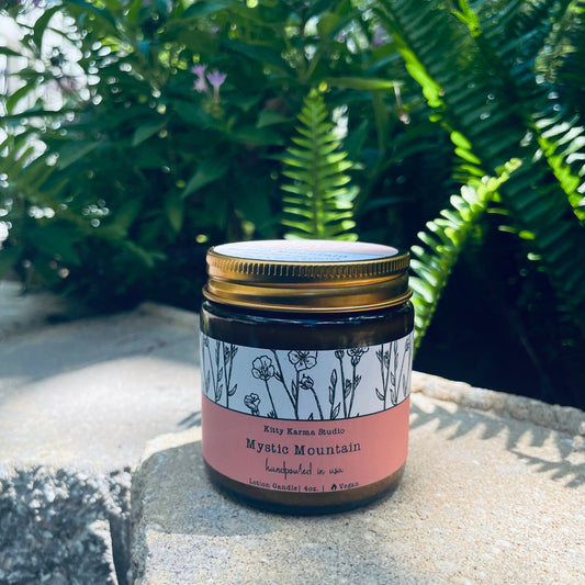 Mystic Mountain Therapeutic Massage oil Candles for Anxiety | Natural Skincare