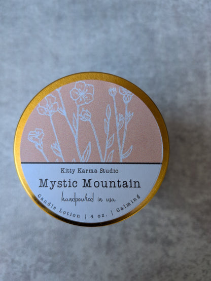 Mystic Mountain Therapeutic Massage oil Candles for Anxiety | Natural Skincare